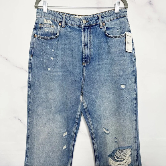 Free People We The Free Dakota Straight Leg Jeans in Vintage‎ Indigo - Picture 4 of 14